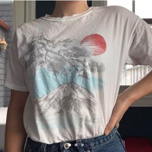 urban outfitters mt. fuji t shirt